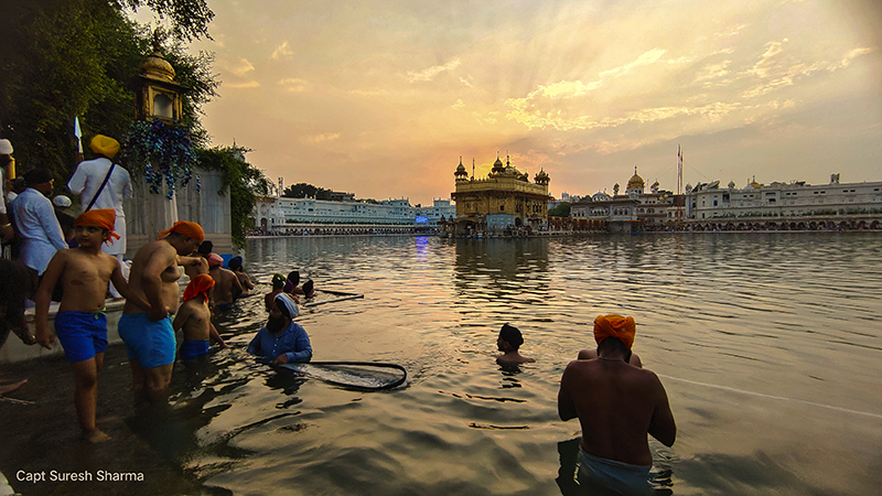 golden temple Darbar Sahab sikh holy shrine gurudwara of sikhs punjabi heritage culture amritsar india.