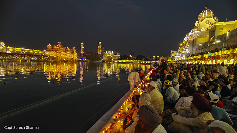 Golden Temple Sikh Heritage Gurupurab Punjabi Culture Celebration Lamp ...